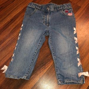 lace up cute capri jeans